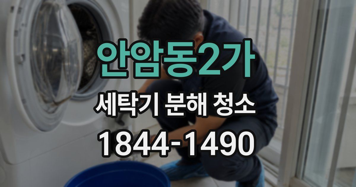 안암동2가 세탁기 분해 청소