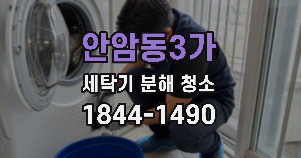 안암동3가 세탁기 분해 청소