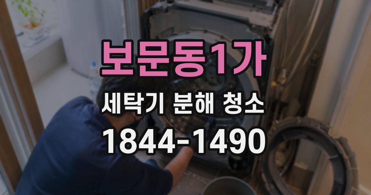 보문동1가 세탁기 분해 청소