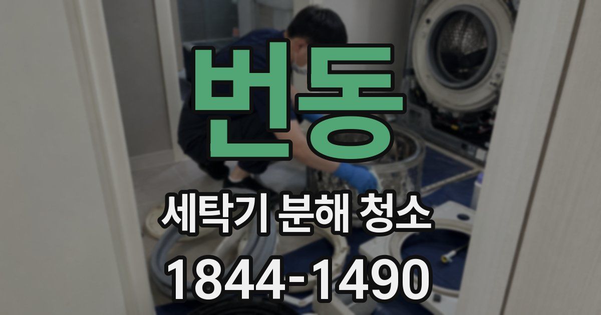 번동 세탁기 분해 청소