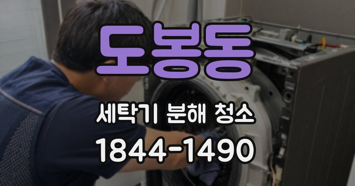 도봉동 세탁기 분해 청소