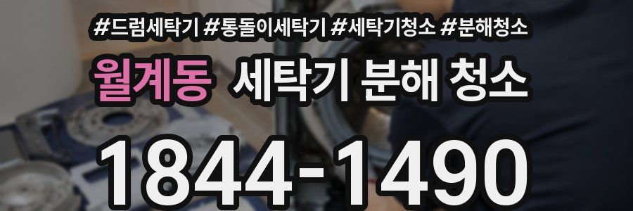 월계동 세탁기 분해 청소