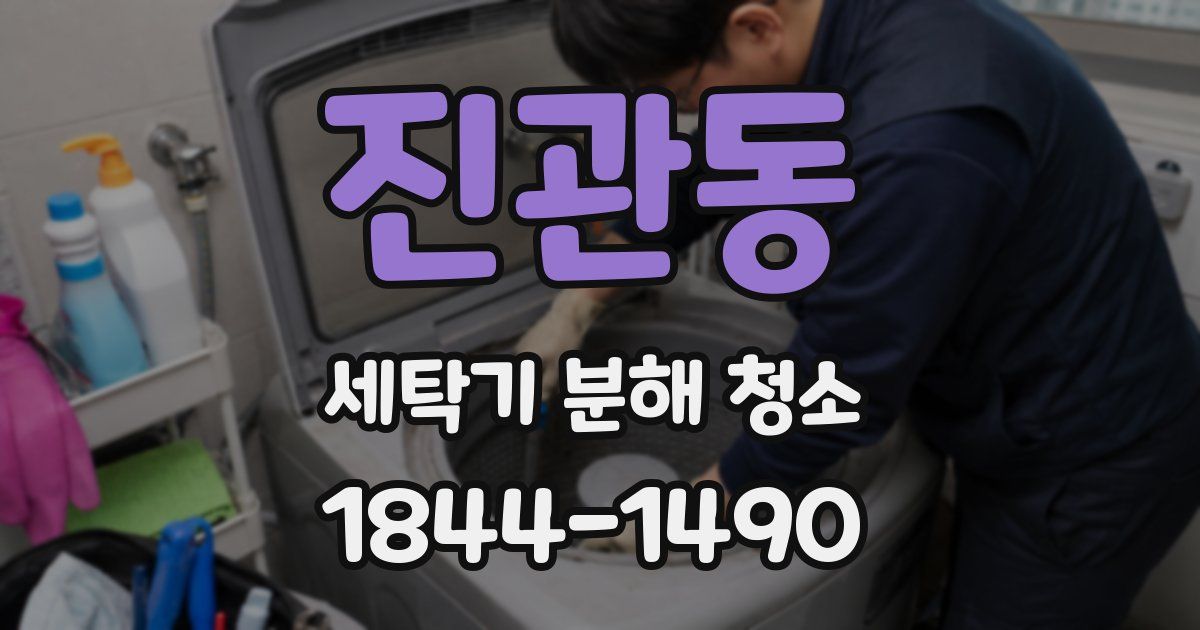 진관동 세탁기 분해 청소