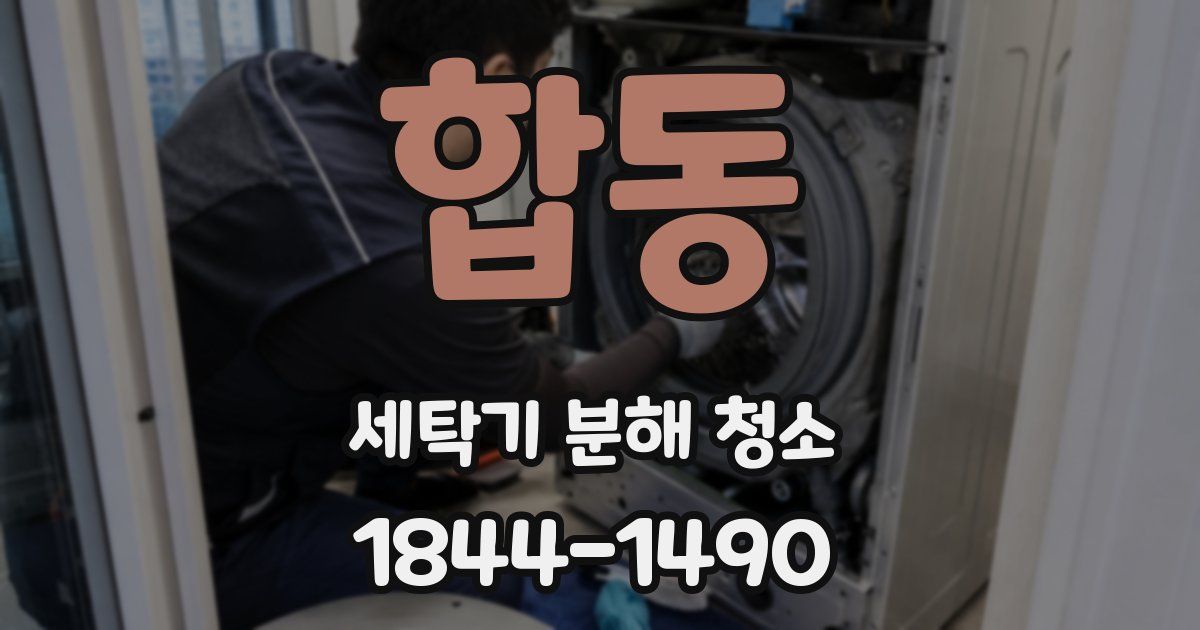 합동 세탁기 분해 청소