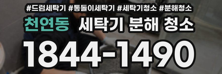 천연동 세탁기 분해 청소