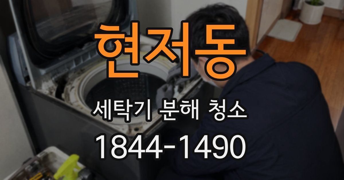 현저동 세탁기 분해 청소
