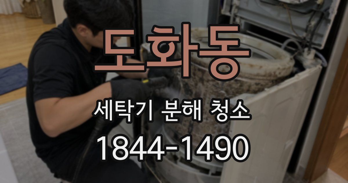 도화동 세탁기 분해 청소
