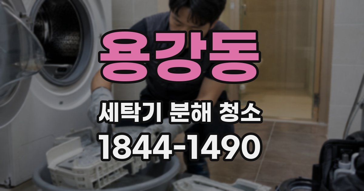 용강동 세탁기 분해 청소