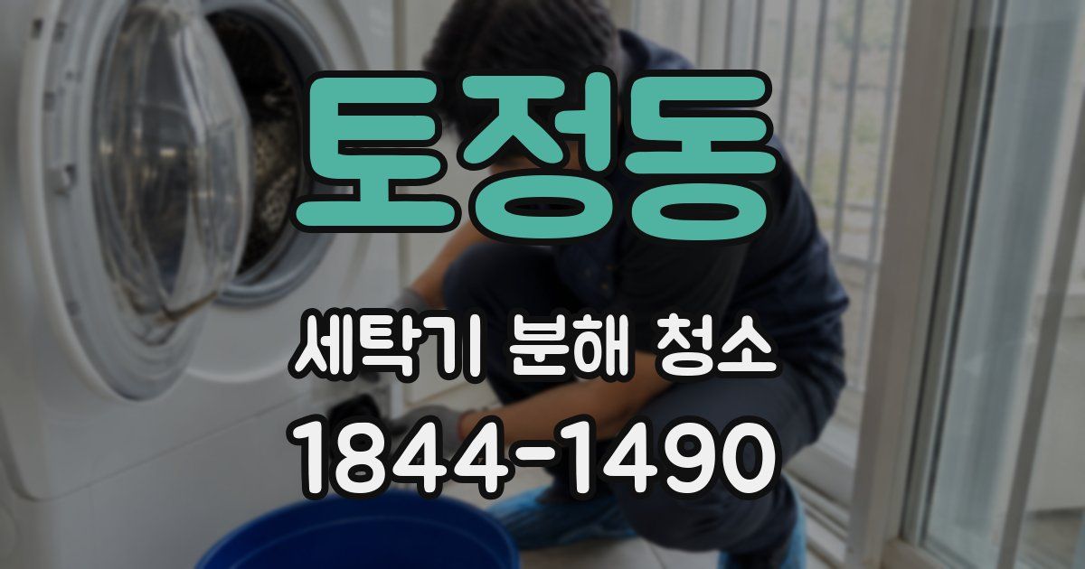 토정동 세탁기 분해 청소