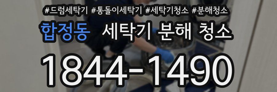 합정동 세탁기 분해 청소