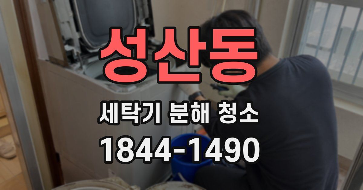 성산동 세탁기 분해 청소
