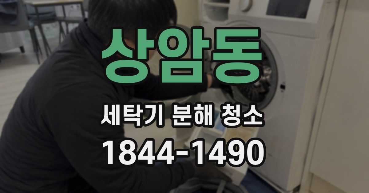상암동 세탁기 분해 청소