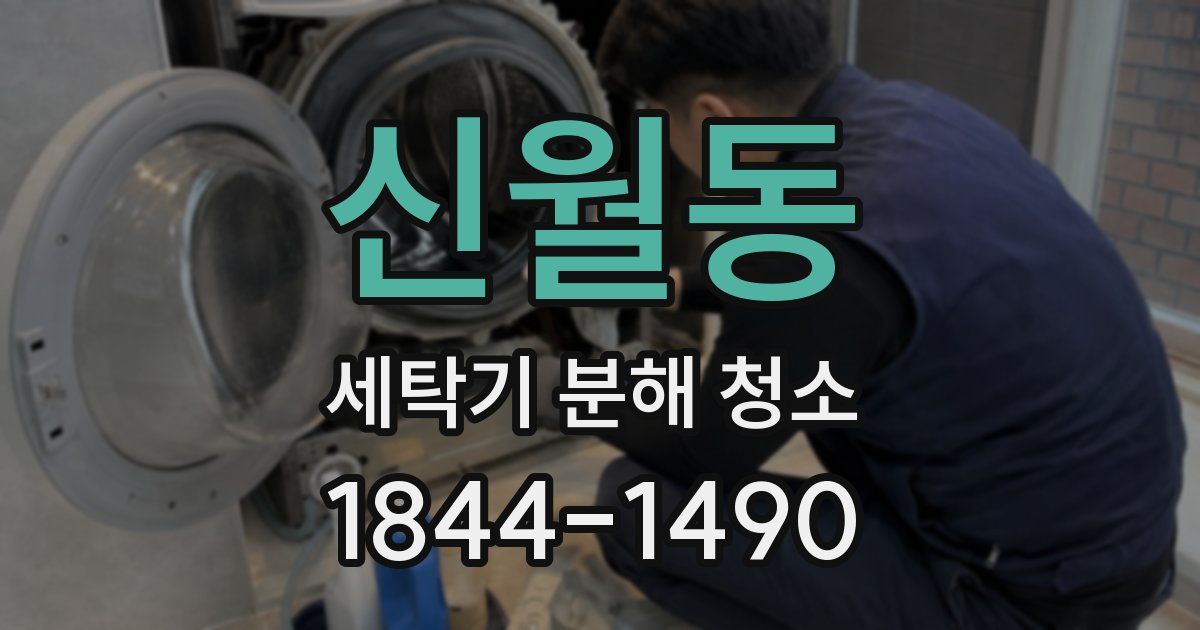 신월동 세탁기 분해 청소
