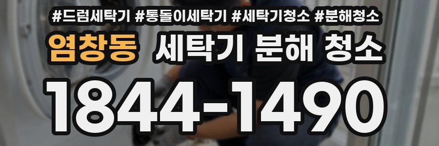 염창동 세탁기 분해 청소