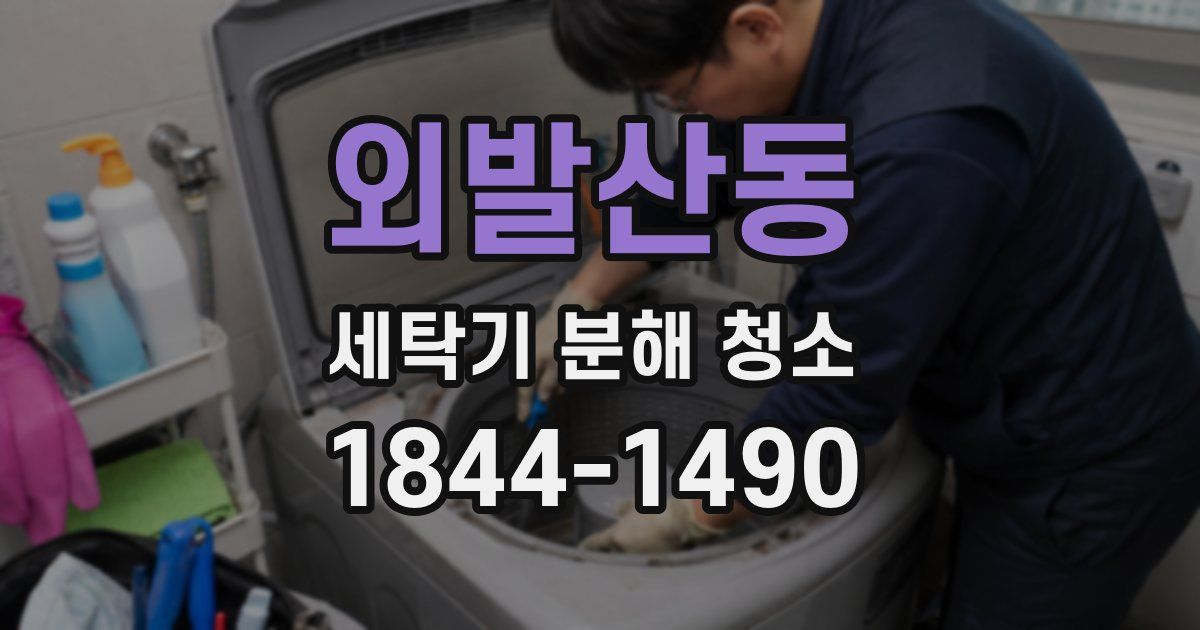 외발산동 세탁기 분해 청소