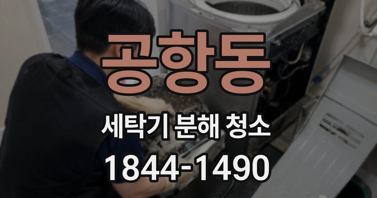 공항동 세탁기 분해 청소