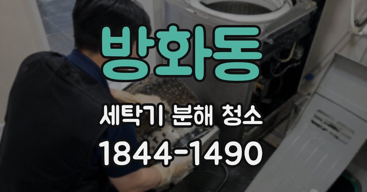 방화동 세탁기 분해 청소
