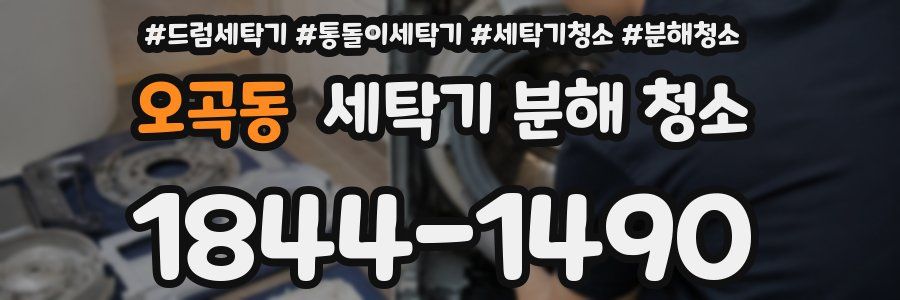 오곡동 세탁기 분해 청소