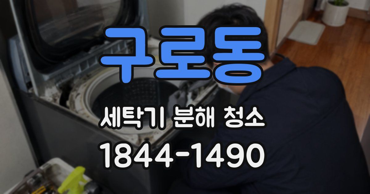 구로동 세탁기 분해 청소