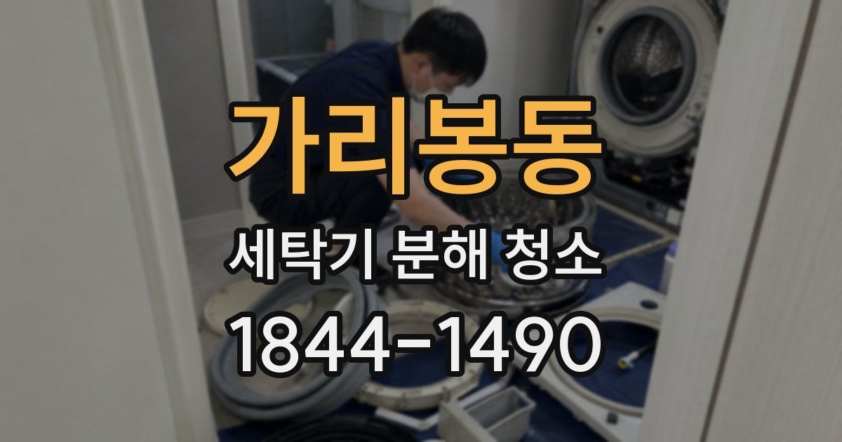 가리봉동 세탁기 분해 청소