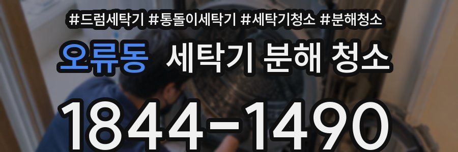 오류동 세탁기 분해 청소