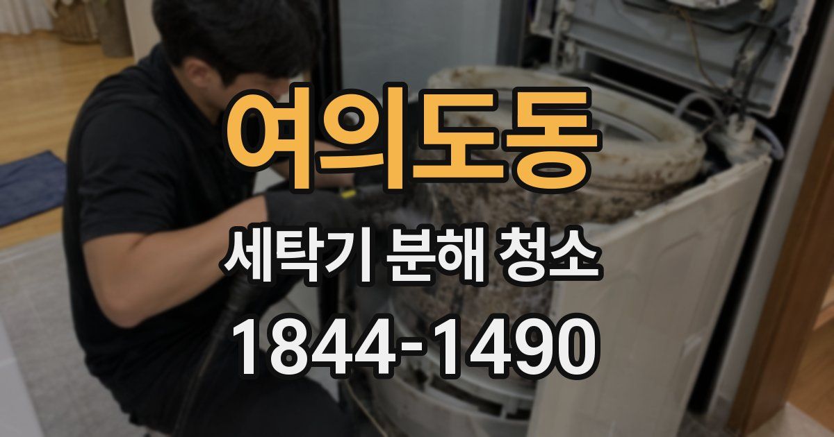 여의도동 세탁기 분해 청소