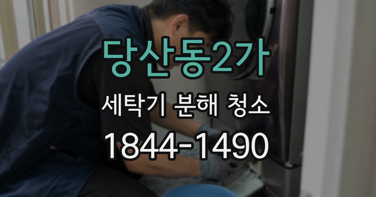 당산동2가 세탁기 분해 청소