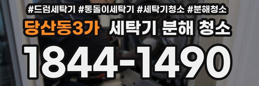 당산동3가 세탁기 분해 청소