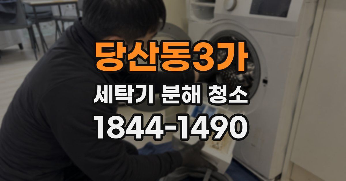 당산동3가 세탁기 분해 청소