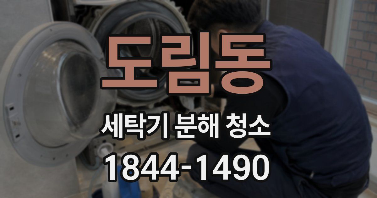 도림동 세탁기 분해 청소
