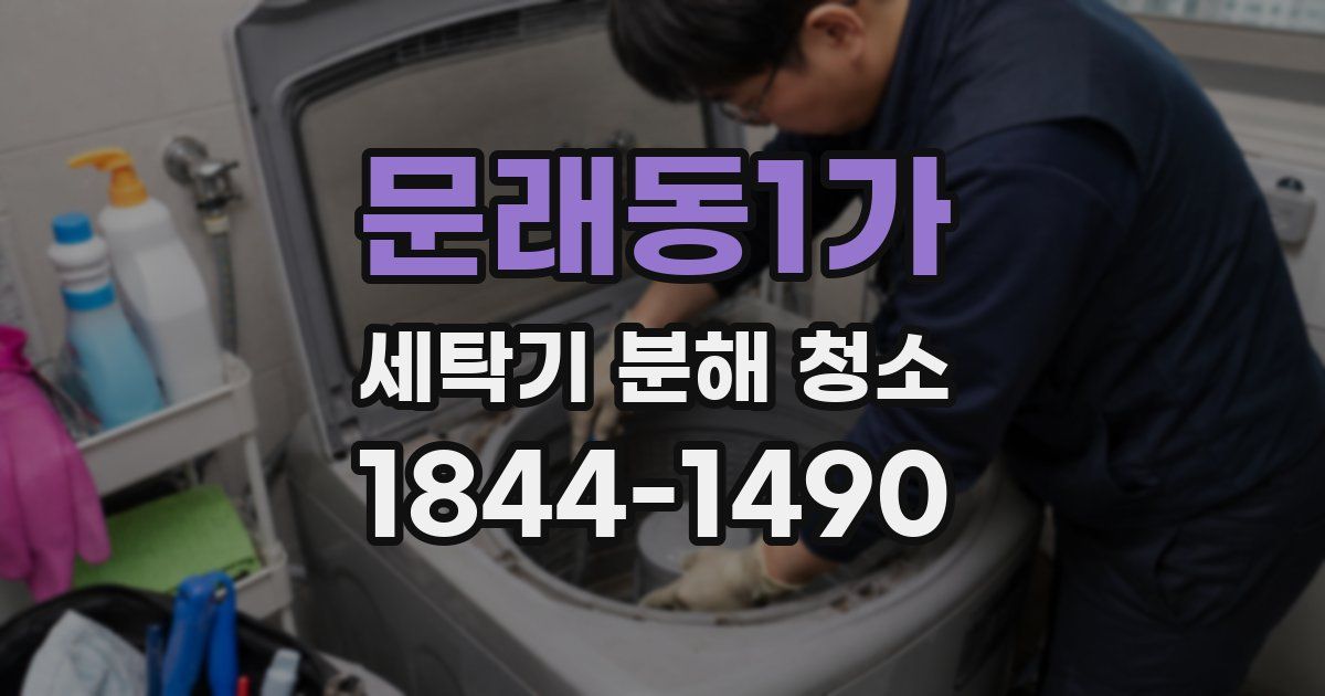 문래동1가 세탁기 분해 청소