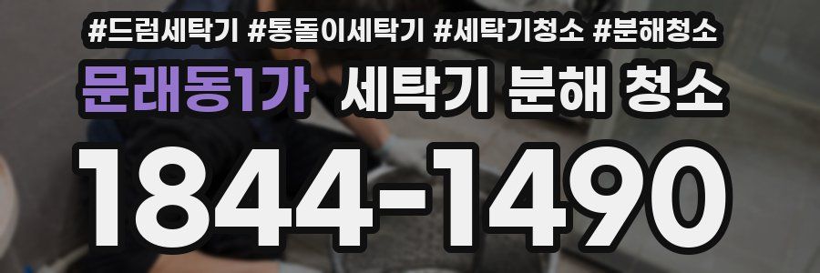 문래동1가 세탁기 분해 청소