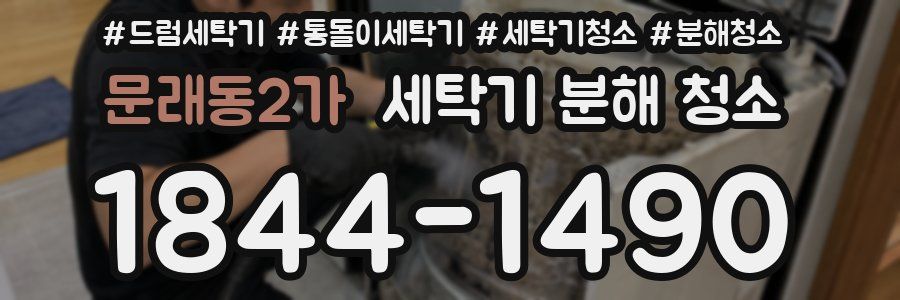문래동2가 세탁기 분해 청소