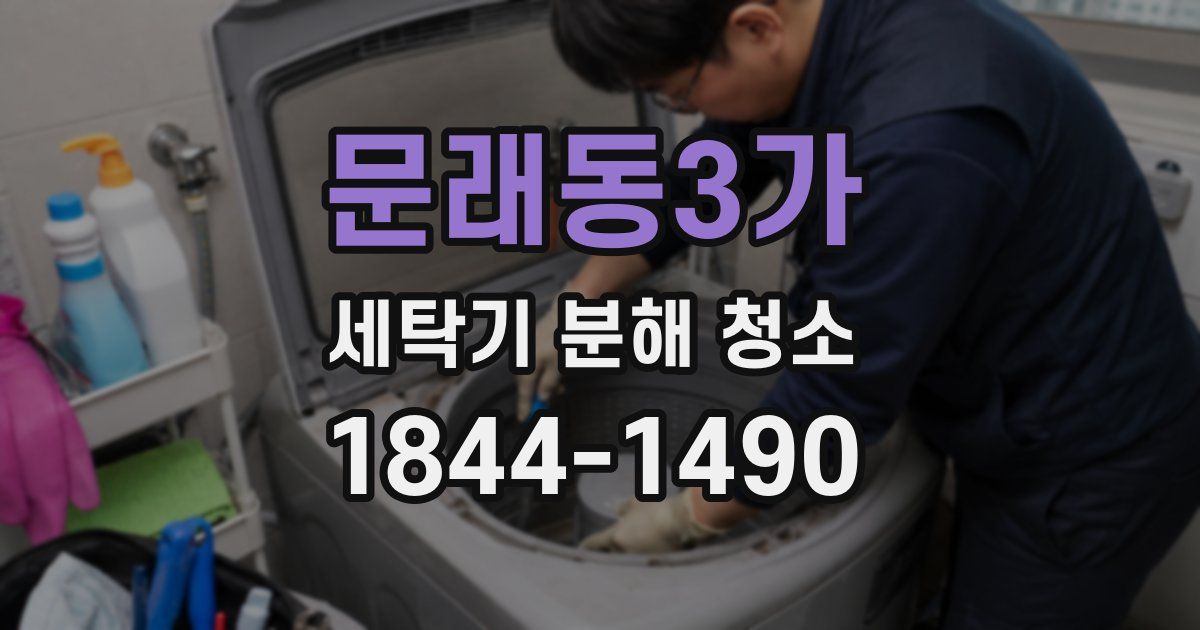 문래동3가 세탁기 분해 청소