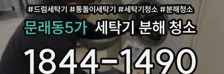 문래동5가 세탁기 분해 청소