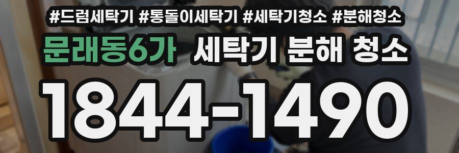 문래동6가 세탁기 분해 청소