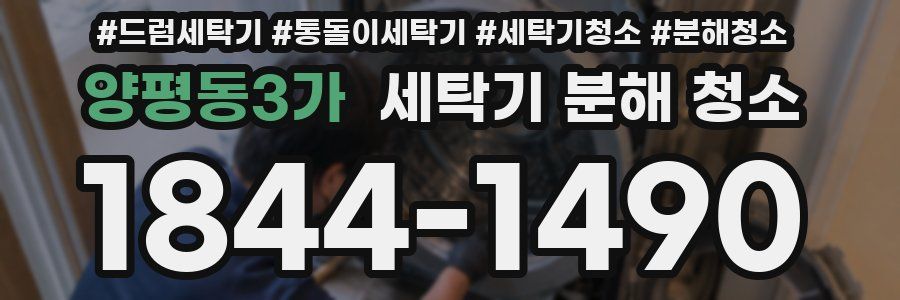 양평동3가 세탁기 분해 청소