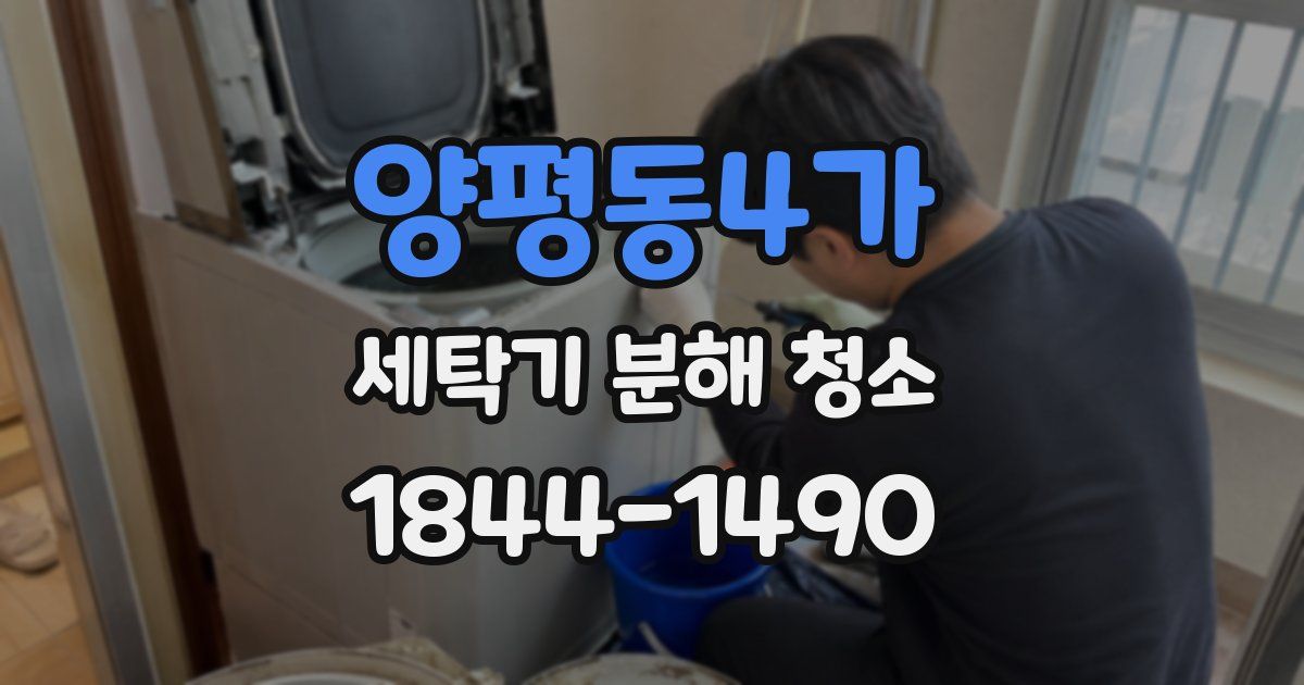 양평동4가 세탁기 분해 청소