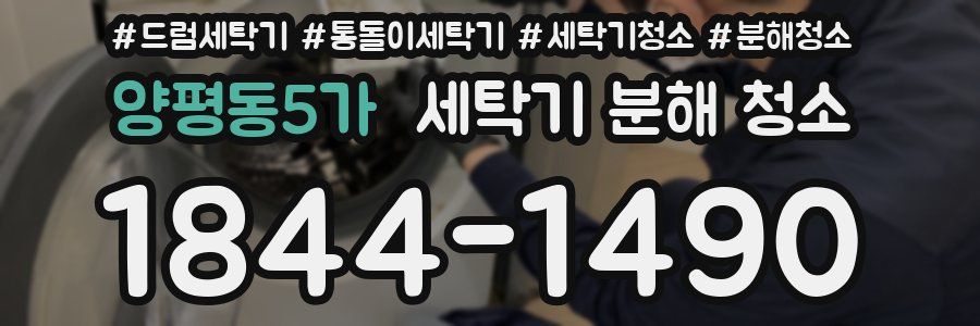 양평동5가 세탁기 분해 청소