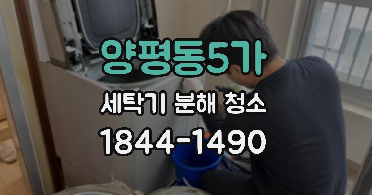 양평동5가 세탁기 분해 청소