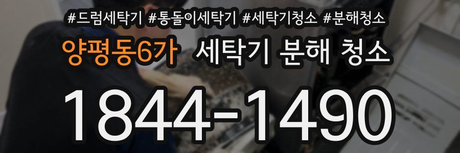 양평동6가 세탁기 분해 청소