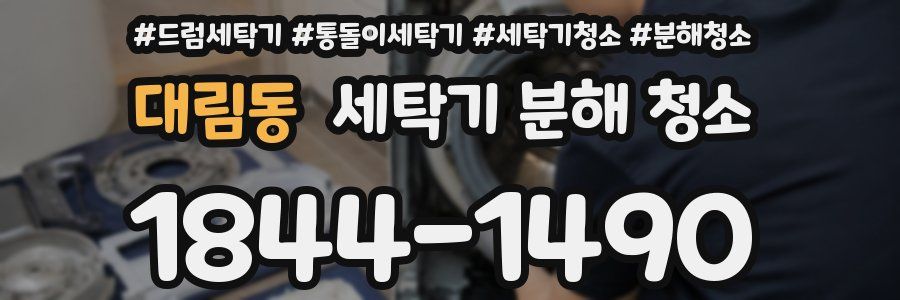 대림동 세탁기 분해 청소