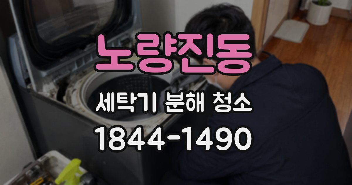 노량진동 세탁기 분해 청소