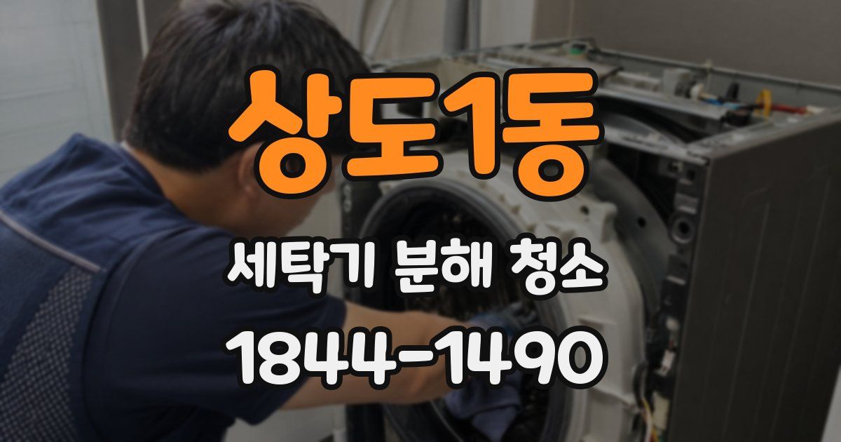상도1동 세탁기 분해 청소