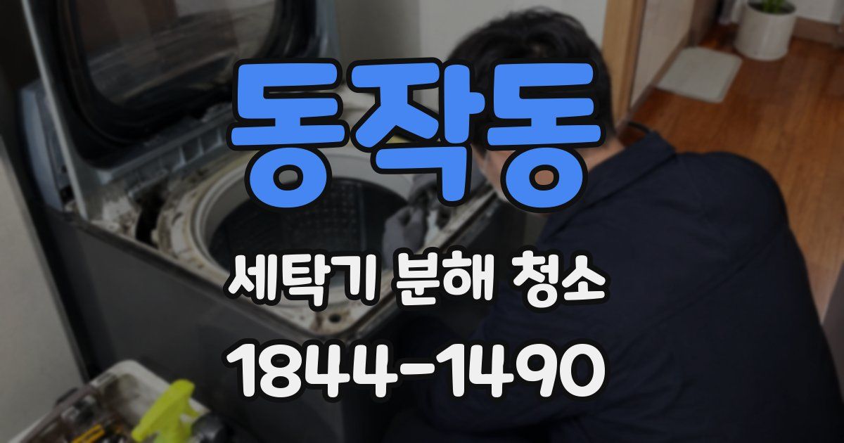 동작동 세탁기 분해 청소