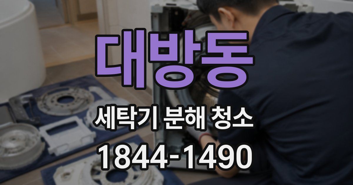 대방동 세탁기 분해 청소