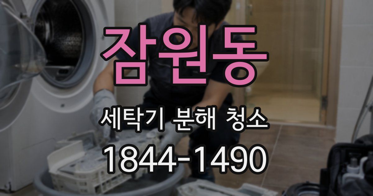 잠원동 세탁기 분해 청소
