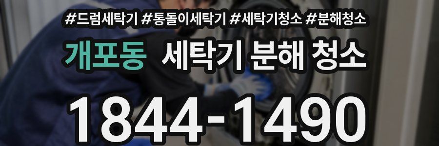 개포동 세탁기 분해 청소
