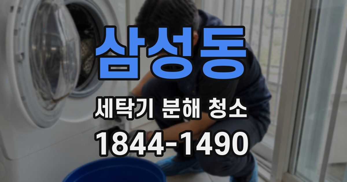 삼성동 세탁기 분해 청소