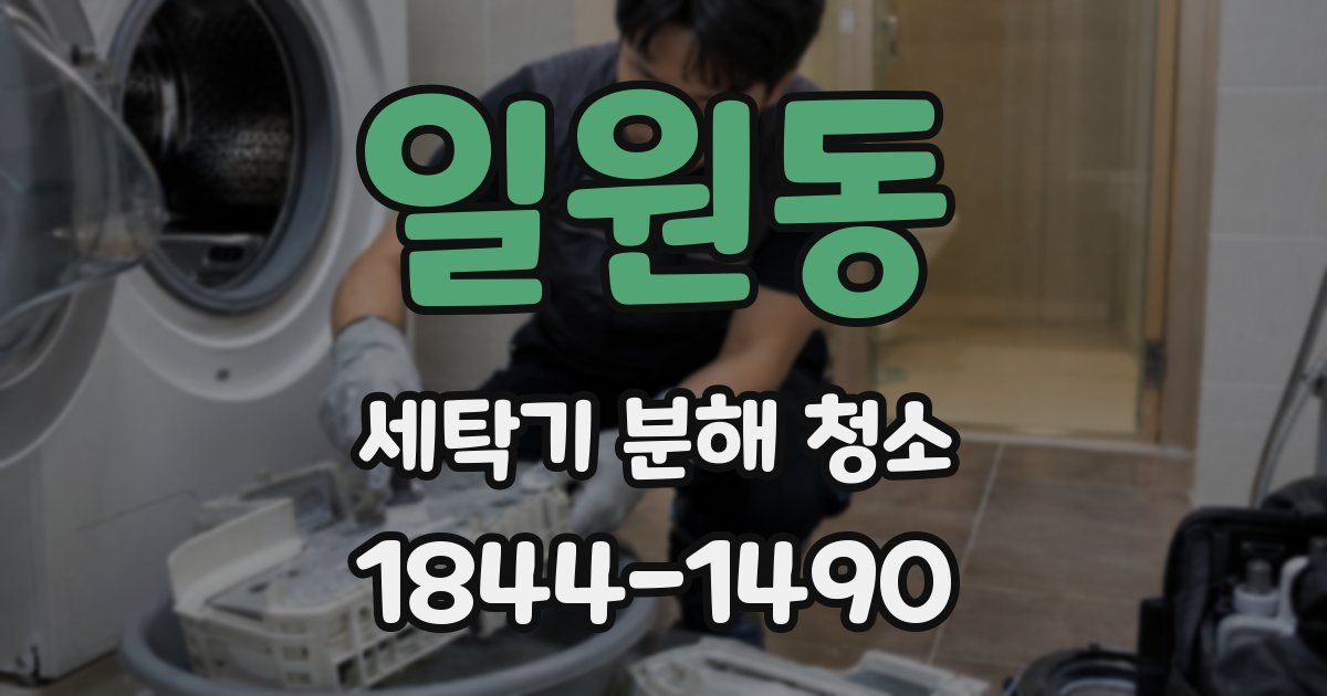 일원동 세탁기 분해 청소